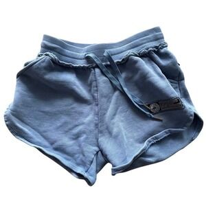 Alphalete Athletics Very Terry Shorts Womens Blue French Terry Gym Workout Small